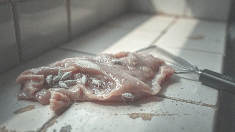 Jakie zagrożenia niosą białe robaki w mięsie?